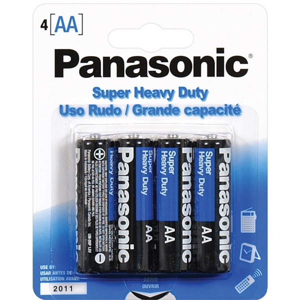 Panasonic Super Heavy Duty Battery AA - Pack of 4