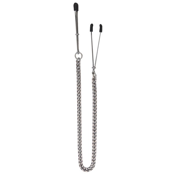 Spartacus Adjustable Tweezer Nipple Clamps w/Jewel Chain