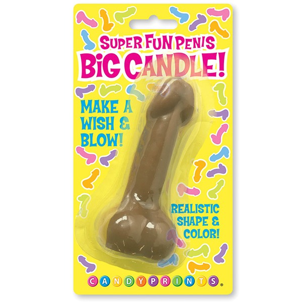 Super-Fun-Big-Penis-Candle-Brown