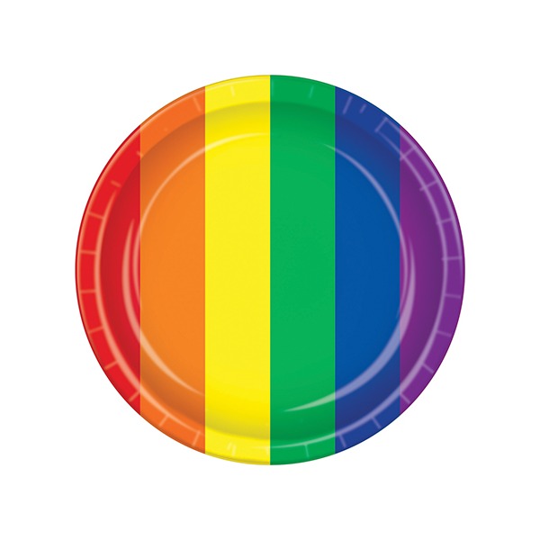 Pride Plates - Rainbow Pack of 8