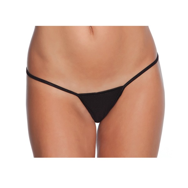 Low Rise Lycra G-String Black (One Size Fits Most)