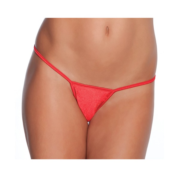 Low Rise Lycra G-String Red (One Size Fits Most)