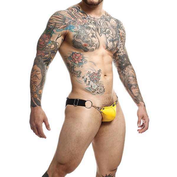 Dngeon Snap Jockstrap Yellow (One Size Fits Most)
