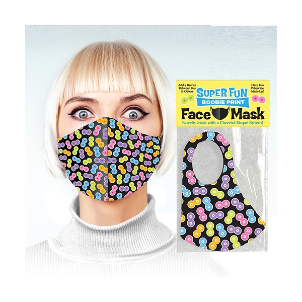 Super Fun Boobie Print Mask
