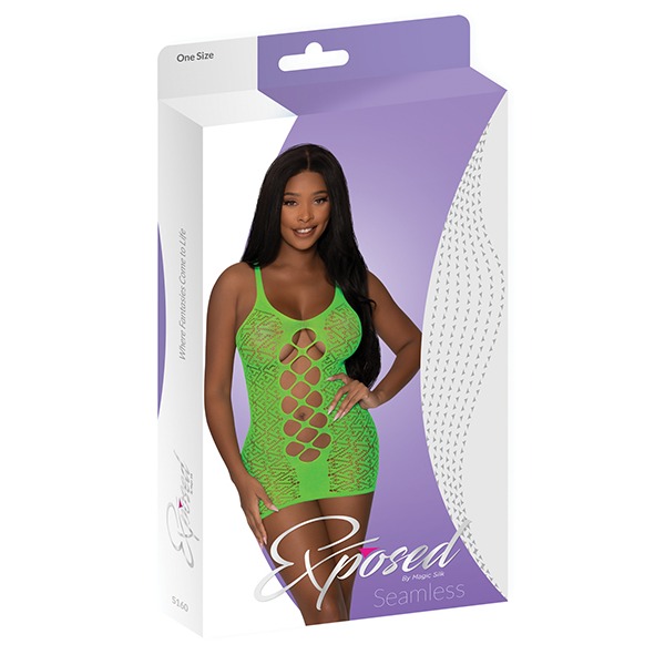 Seamless-Front-Whole-Dress-Lime-One-Size-Fits-Most-
