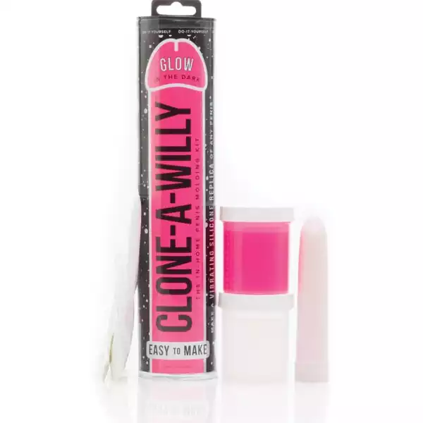 Clone-A-Willy-Kit-Vibrating-Glow-in-the-Dark-Hot-Pink