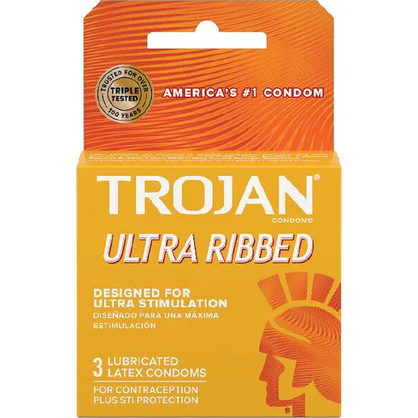 Trojan-Ribbed-Condoms-Box-of-3
