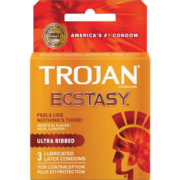 Trojan-Ultra-Ribbed-Ecstasy-Condoms-Box-of-3