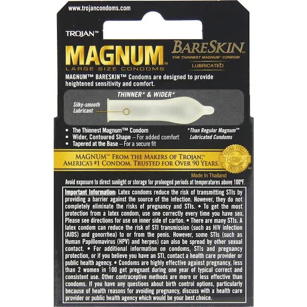 Trojan-Magnum-Bareskin-Condoms-Pack-of-3
