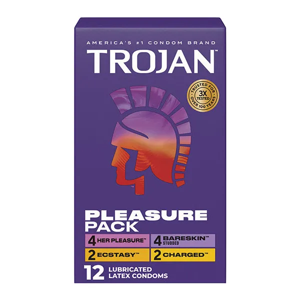 Trojan-Pleasure-Condoms-Asst-Box-of-12