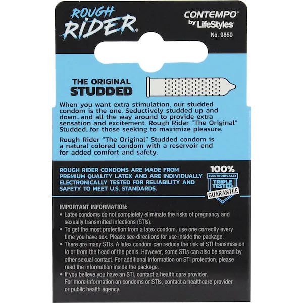 Lifestyles-Rough-Rider-Studded-Condom-Pack-Pack-of-3