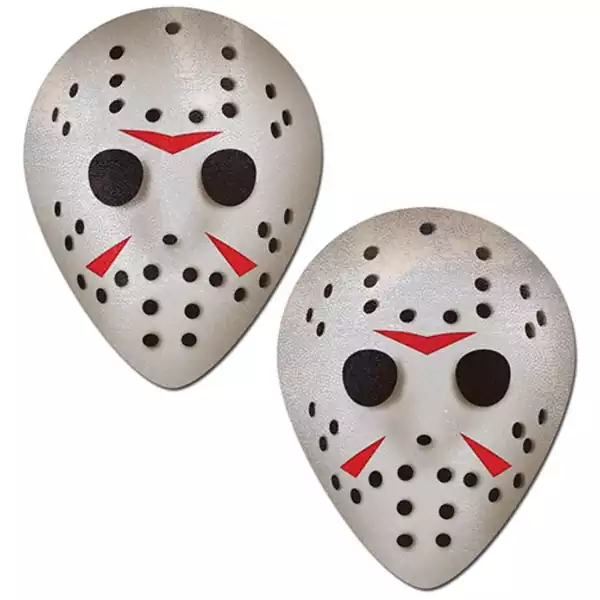 Pastease Scary Halloween Hockey Mask  - White (One Size Fits Most)