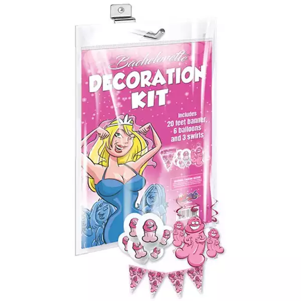 Bachelorette Decoration Kit - Banner, Swirls, Balloons