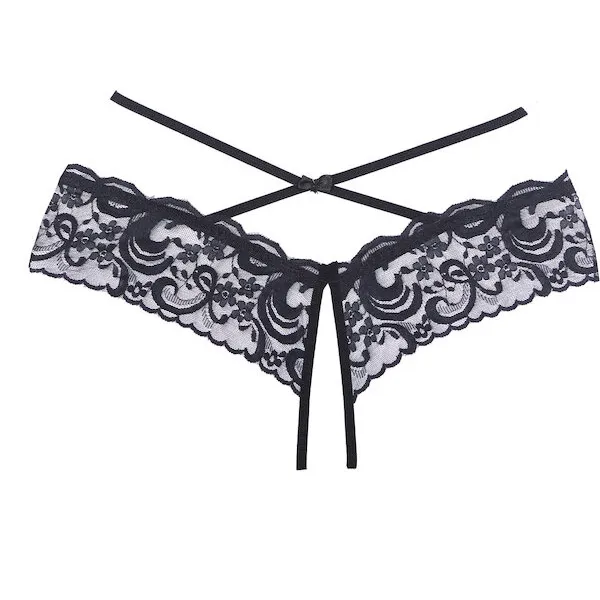 Adore-Dare-Me-Cross-Waist-Open-Lace-Panty-Black-One-Size-Fits-Most-