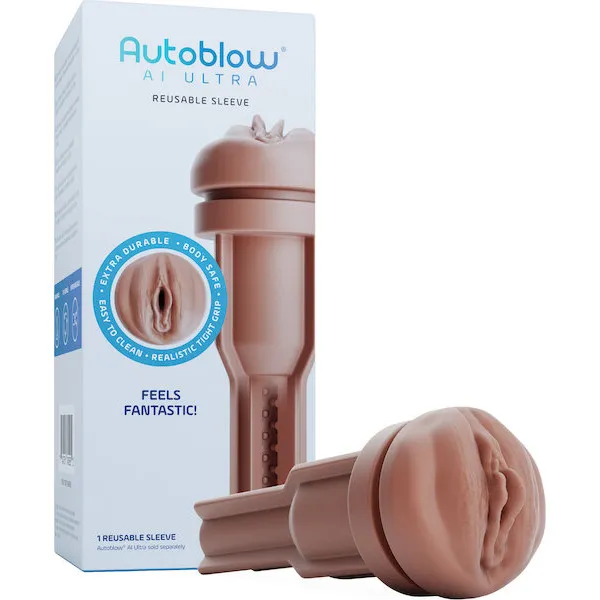 Autoblow AI Ultra Vagina Sleeve - Brown