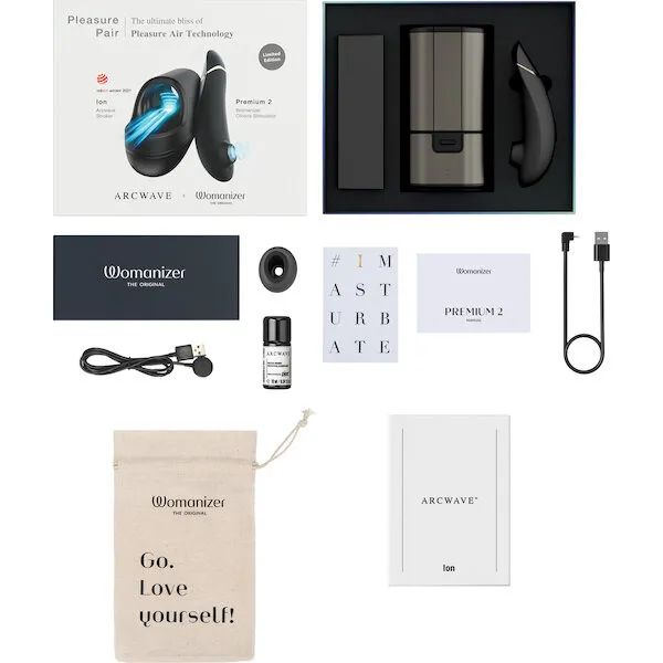 Arcwave Ion / Womanizer Premium 2 Pleasure Pair - Black