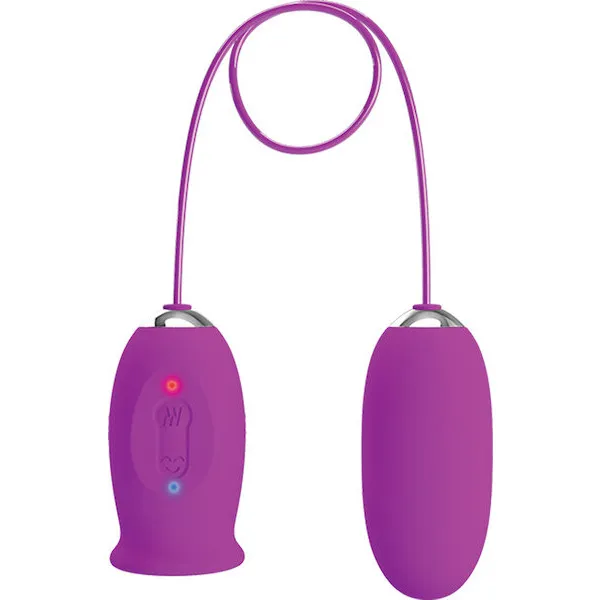 Pretty Love Daisy Silicone Licker Plus Egg - Fuchsia