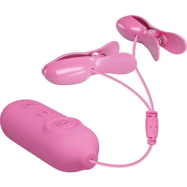 Pretty-Love-Romantic-Wave-II-Estim-and-Vibrating-Nipple-Clip-Pink