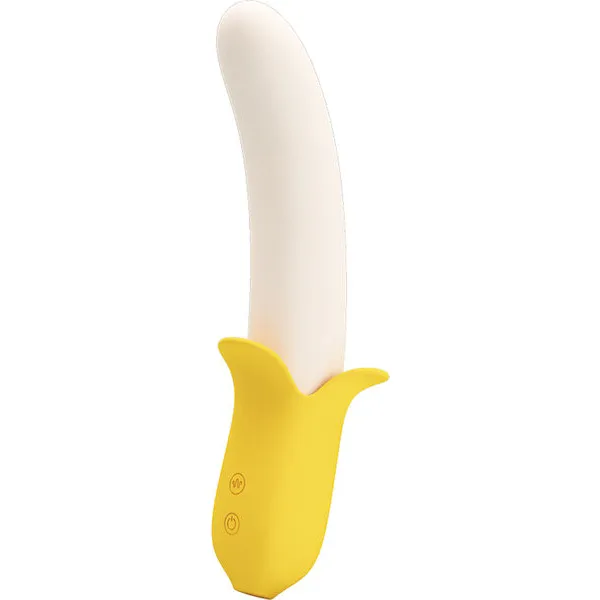 Pretty-Love-Banana-Geek-Thrusting-Vibrator-Yellow