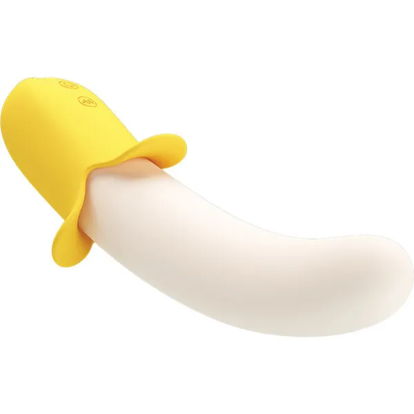 Pretty-Love-Banana-Geek-Thrusting-Vibrator-Yellow