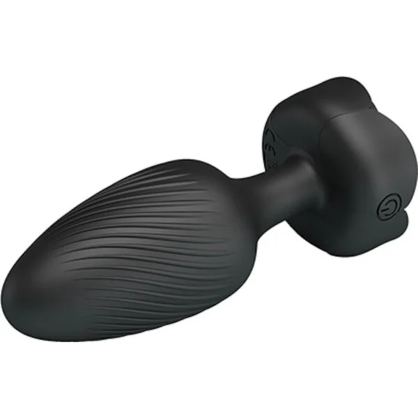 Pretty-Love-Varian-Large-Butt-Plug-w-Multi-Color-Bottom-Light-Black