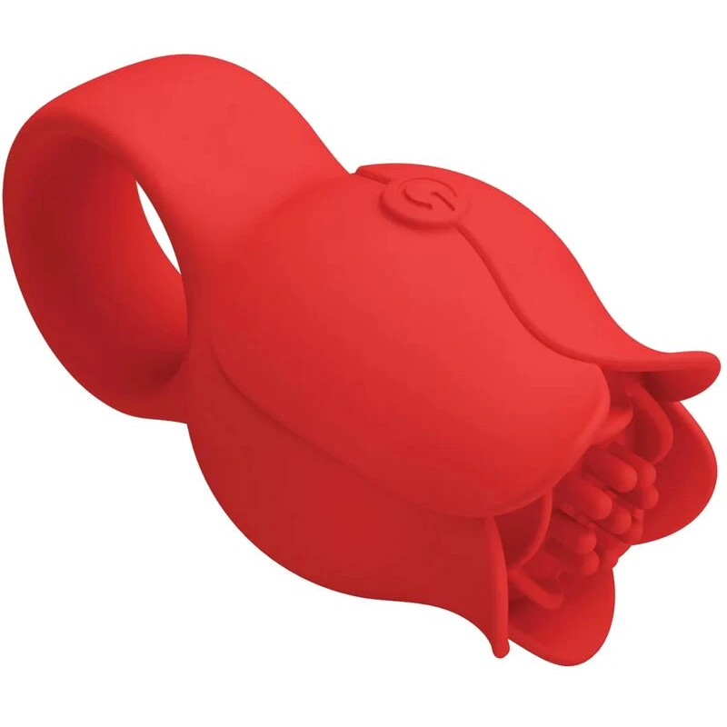 Pretty-Love-Jae-Floral-Ring-Finger-Vibrator-Red