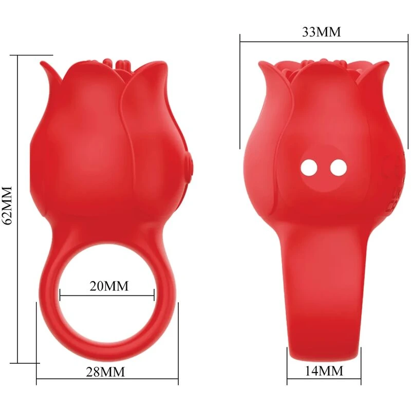 Pretty-Love-Jae-Floral-Ring-Finger-Vibrator-Red