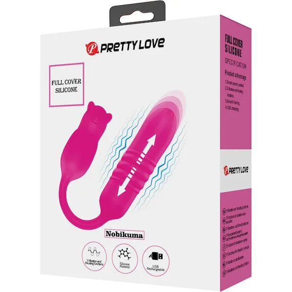 Pretty Love Nobikuma Thrusting Egg - Fuchsia