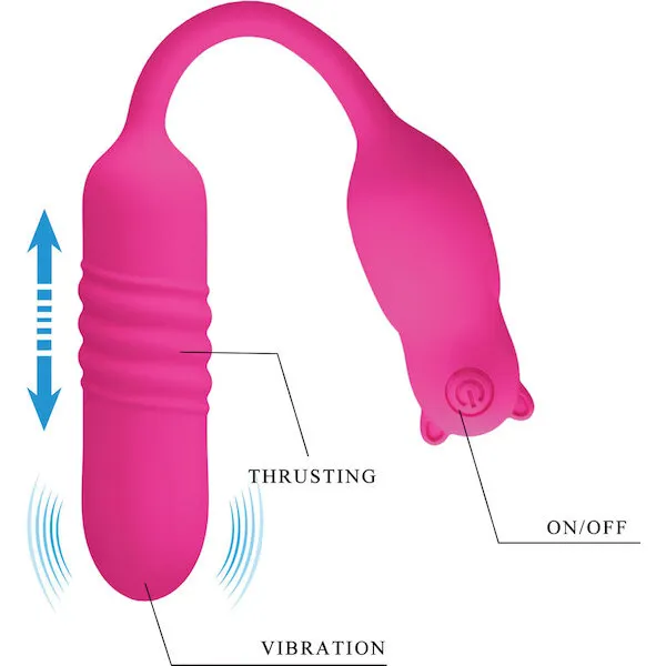 Pretty Love Nobikuma Thrusting Egg - Fuchsia