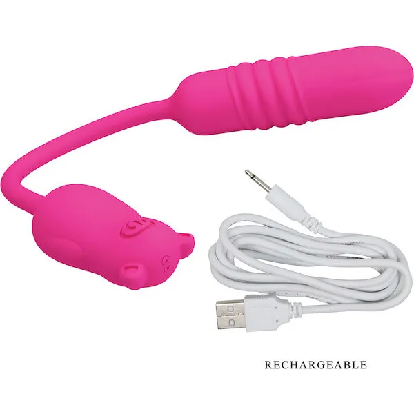 Pretty Love Nobikuma Thrusting Egg - Fuchsia
