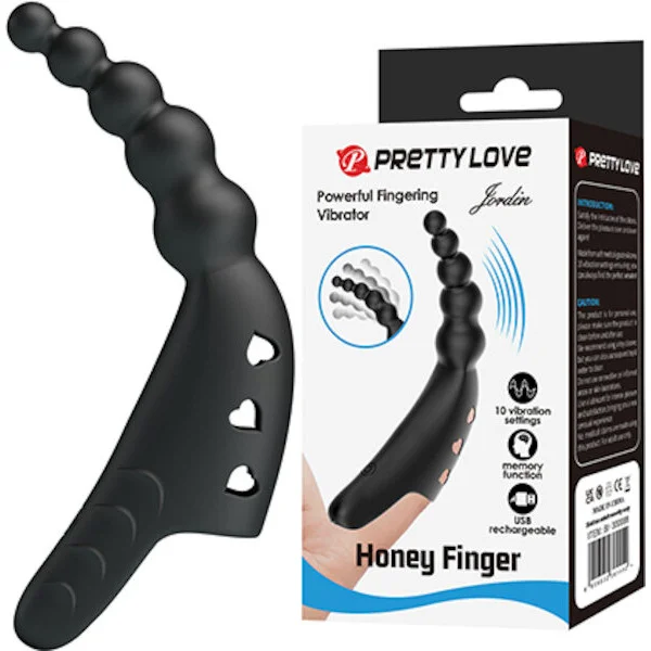 Pretty-Love-Jordin-Beaded-Finger-Vibe-Black