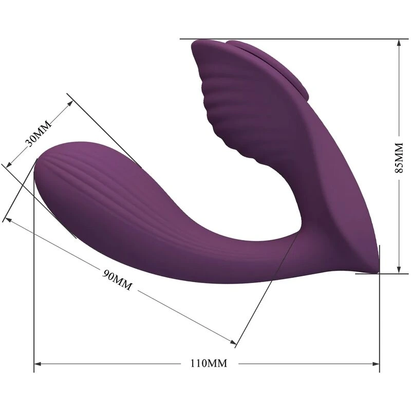 Pretty Love Franz Magnetic App-Controlled Panty Vibe - Purple