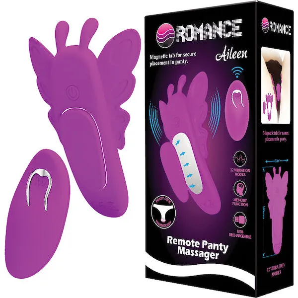Pretty Love Romance Aileen Magnetic Butterfly Panty Vibe - Fuchsia
