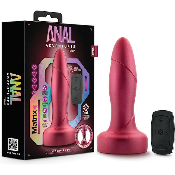 Blush Anal Adventures Matrix Atomic Plug - Martian Wine