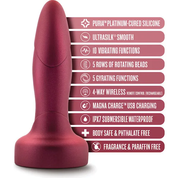 Blush Anal Adventures Matrix Atomic Plug - Martian Wine