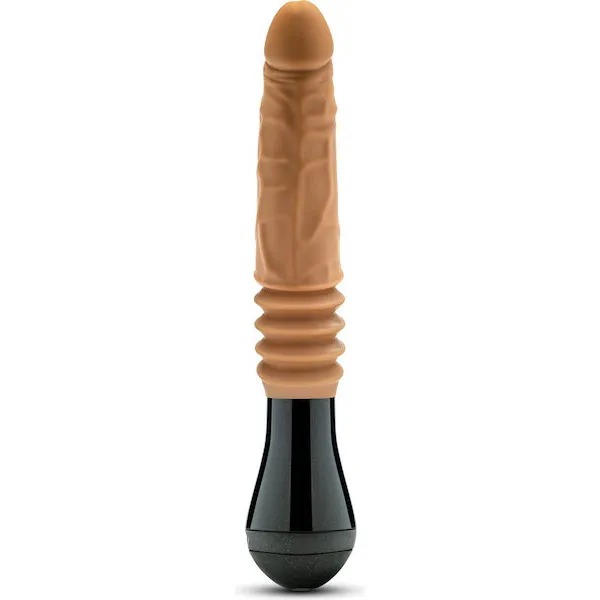 Blush Dr. Skin Silicone Dr. Arthur Thrusting Gyrating Vibrating Dildo - Tan