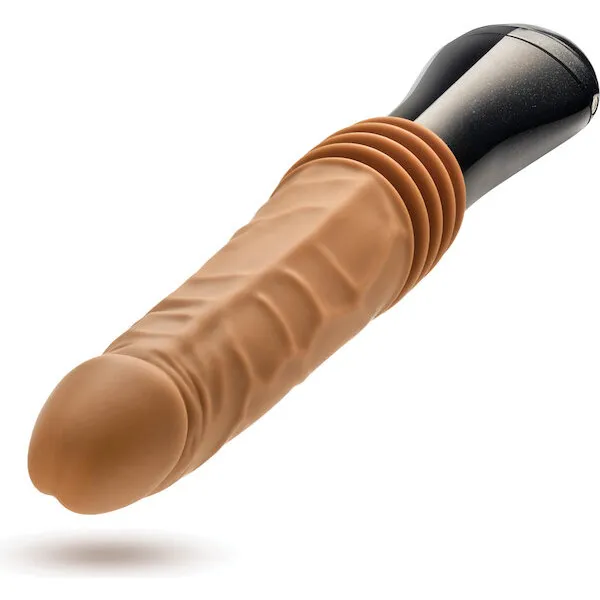 Blush Dr. Skin Silicone Dr. Arthur Thrusting Gyrating Vibrating Dildo - Tan