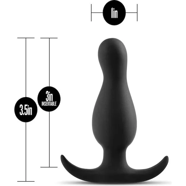 Blush-Anal-Adventures-Curve-Plug-Black