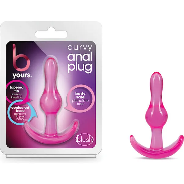 Blush-B-Yours-Curvy-Anal-Plug-Pink