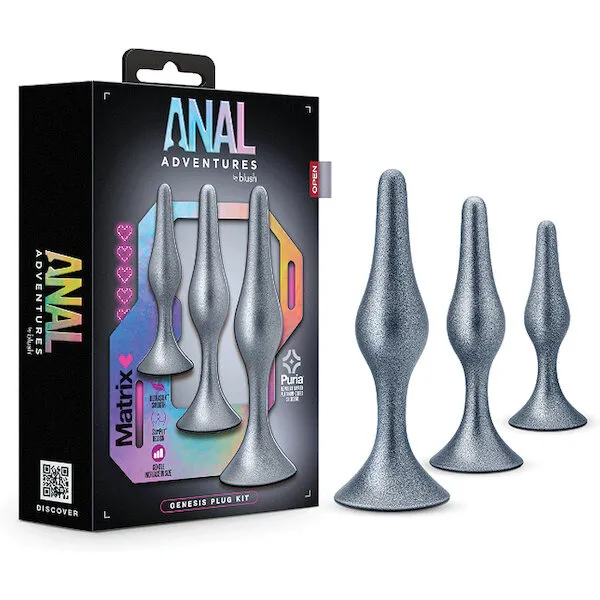 Blush-Anal-Adventures-Matrix-Genesis-Plug-Kit-Silver