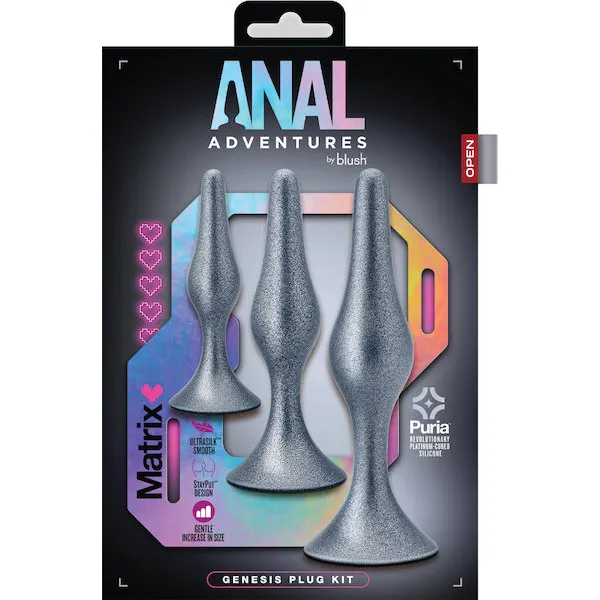 Blush-Anal-Adventures-Matrix-Genesis-Plug-Kit-Silver