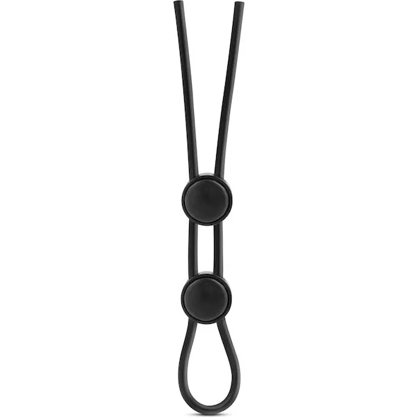 Blush-Stay-Hard-Silicone-Double-Loop-Cock-Ring-Black