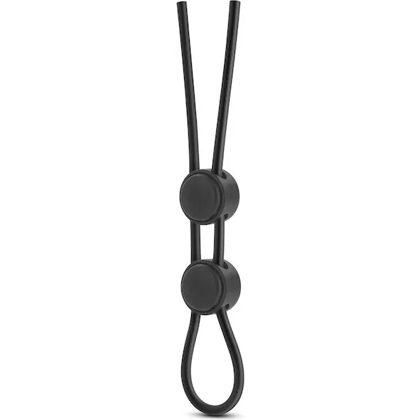 Blush-Stay-Hard-Silicone-Double-Loop-Cock-Ring-Black