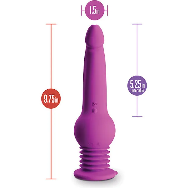 Blush Impressions New York Gyro Quake Dildo - Purple