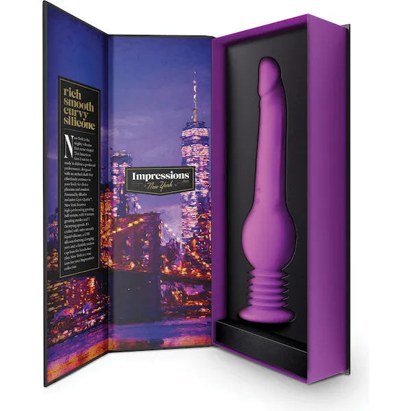 Blush Impressions New York Gyro Quake Dildo - Purple