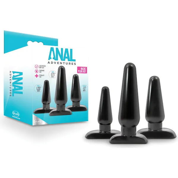 Blush-Anal-Adventures-Basic-Plug-Kit-Black