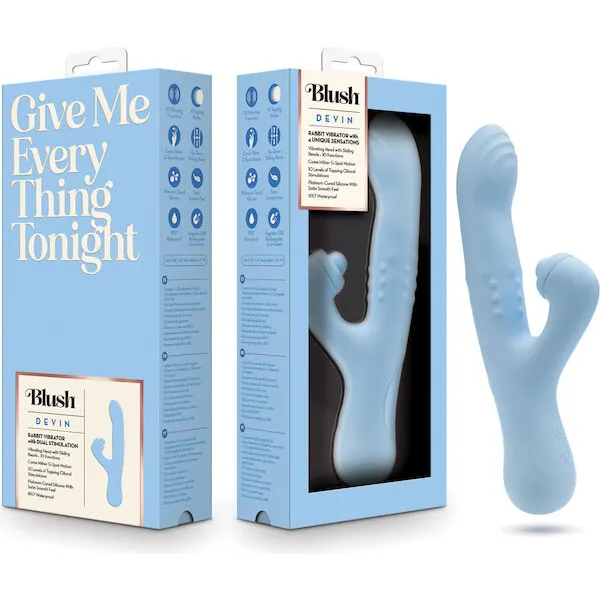 Blush Devin G-Spot Vibrator - Blue