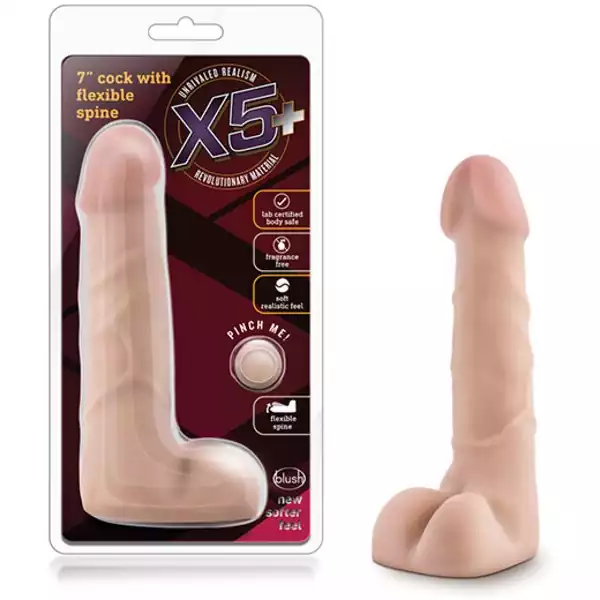 Blush-X5-Plus-7-inch-Cock-w-Flexible-Spine