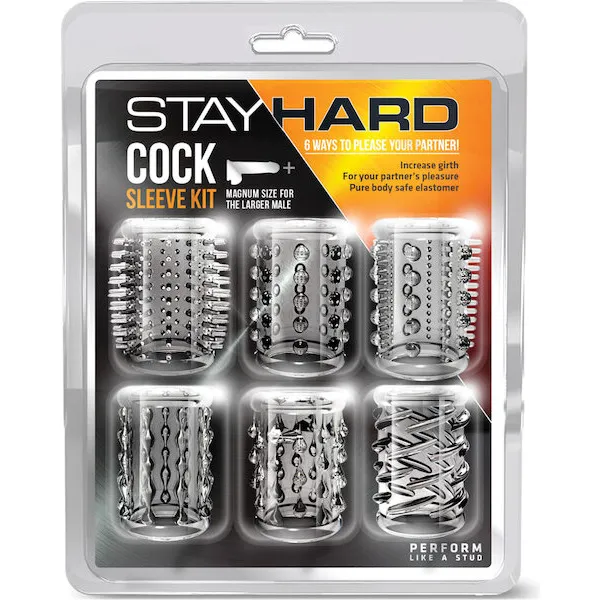 Blush-Stay-Hard-Cock-Sleeve-Kit-Clear-Box-of-6