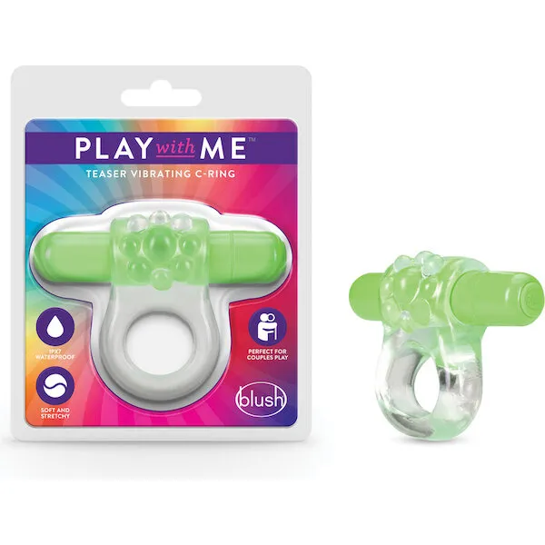 Blush-Play-with-Me-Teaser-Vibrating-C-Ring-Green